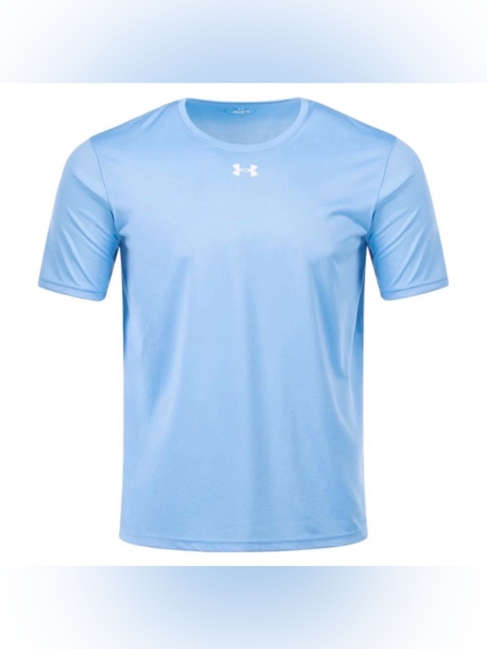 Lot of 2x NWT [Under Armour] Team Tech Short-Sleeve Shirt Carolina/Sky Blue Y M - Picture 2 of 12